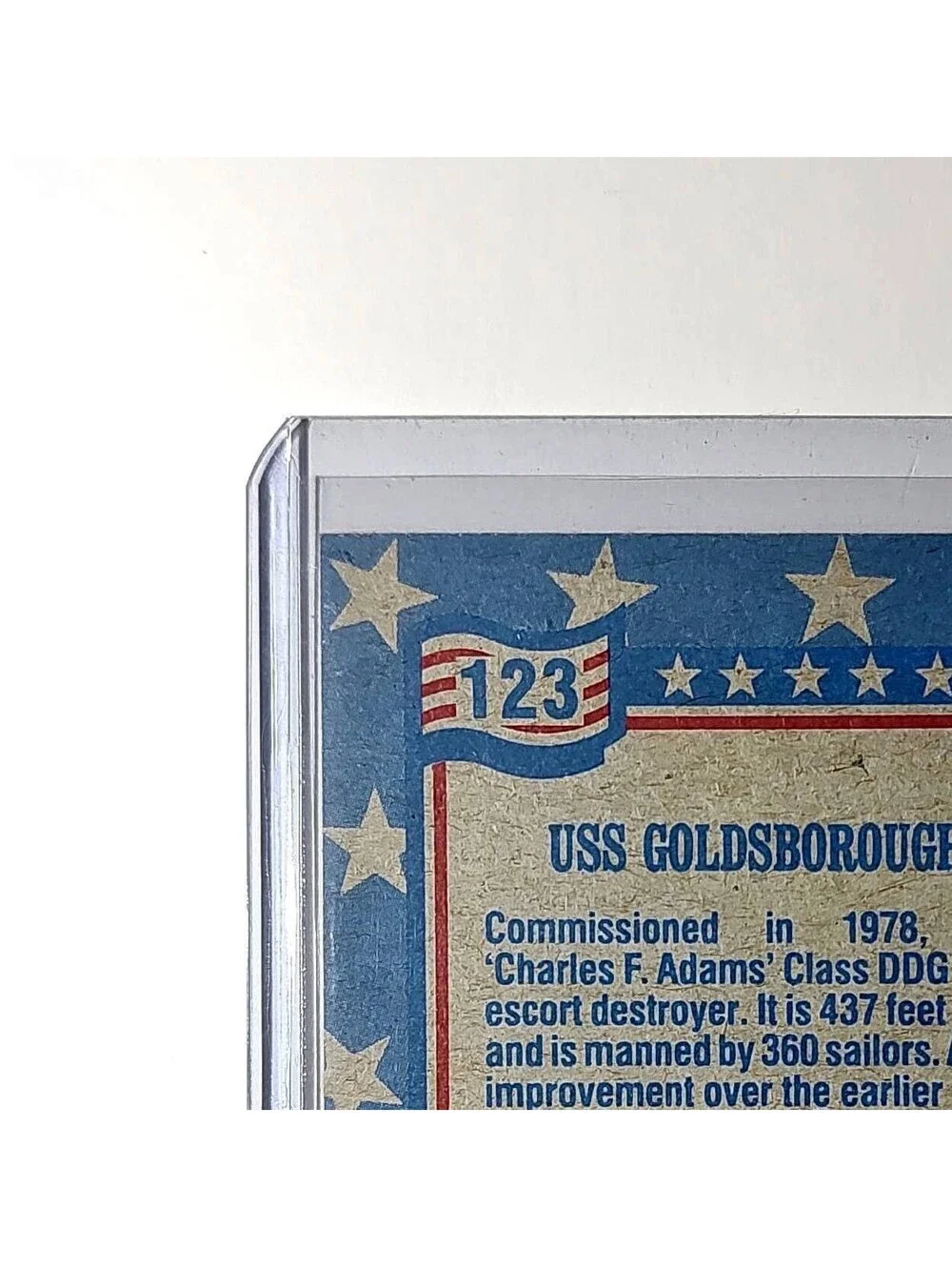 USS Goldsborough 1991 Topps Desert Storm #123 Card
